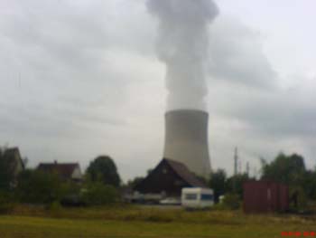 Nuclear power plant just outside of olten on the way to biking to the next spot